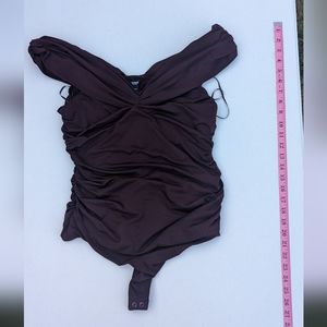 Express Ruched Body Contour Bodysuit